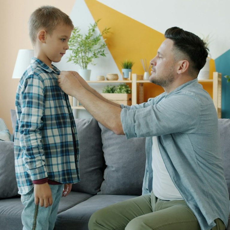 Father and son together
